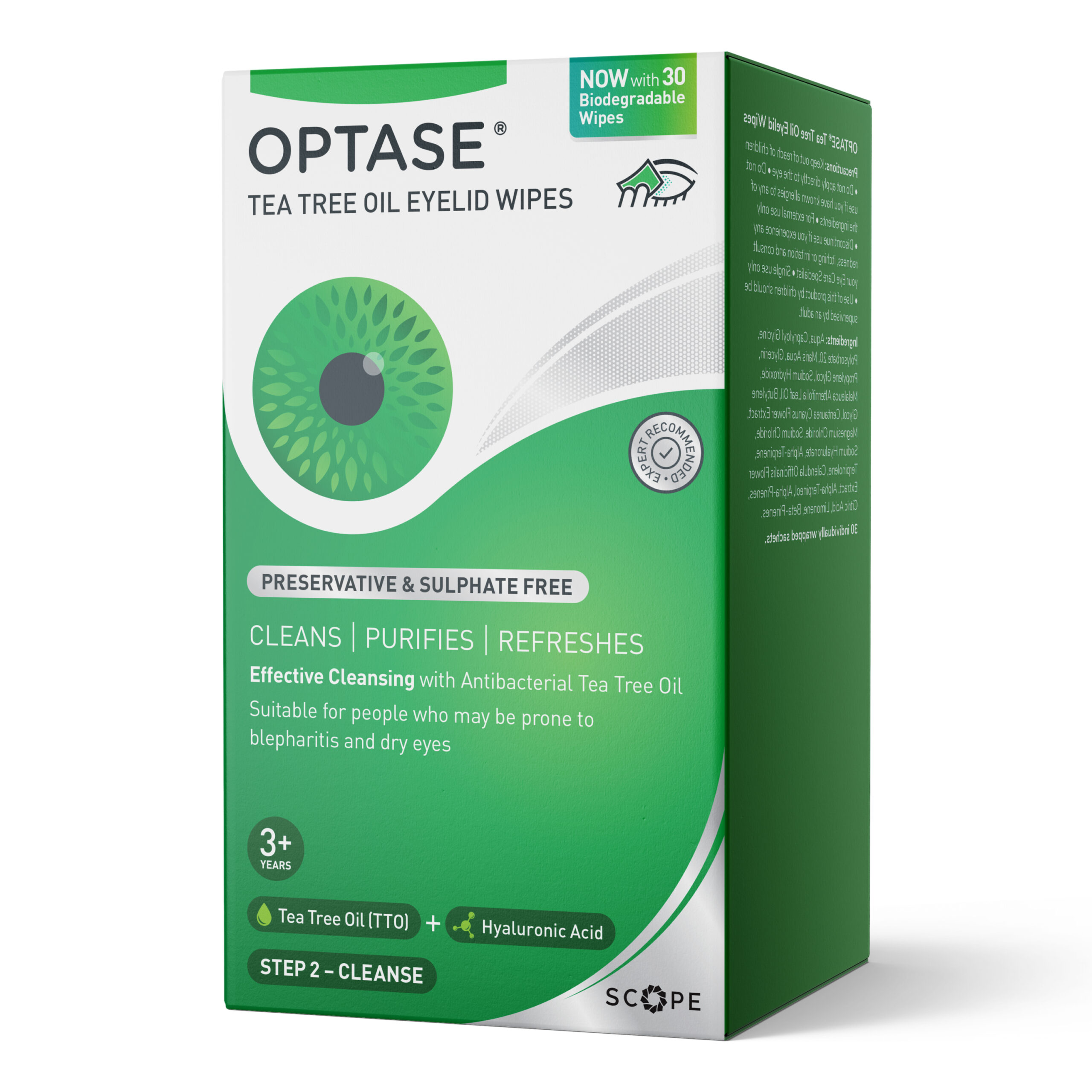Optase® Tea Tree Oil Eyelid Wipes - Image 1