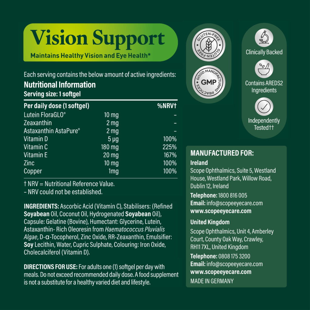 Eyetamins Vision Support (formerly Actase Lutein ZA)