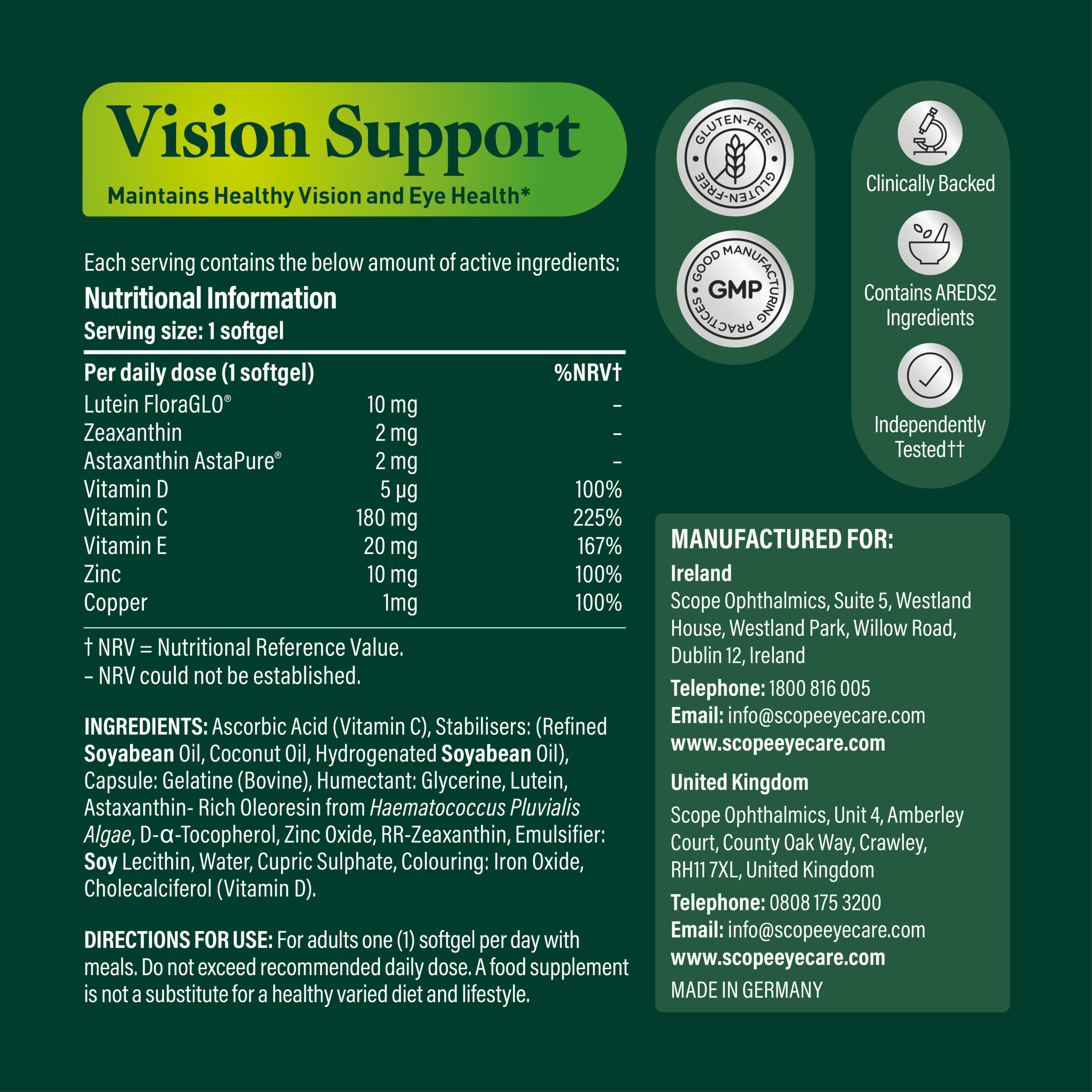 Eyetamins Vision Support (formerly Actase Lutein ZA) - Image 8